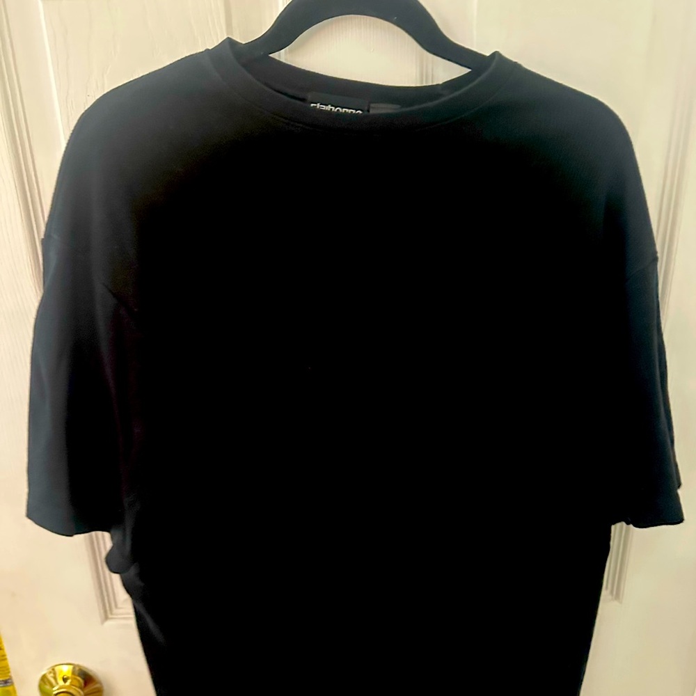 Men’s Claiborne, short sleeve, cotton, black shirt pullover XL
